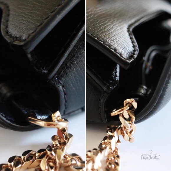 GIVENCHY Pandora Box Micro Chain Bag in Black/Gold - Picture 7 of 9